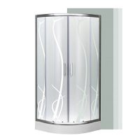 Cabină de duș curbată