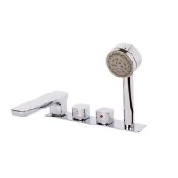 Baterie montată pe marginea căzii de baie